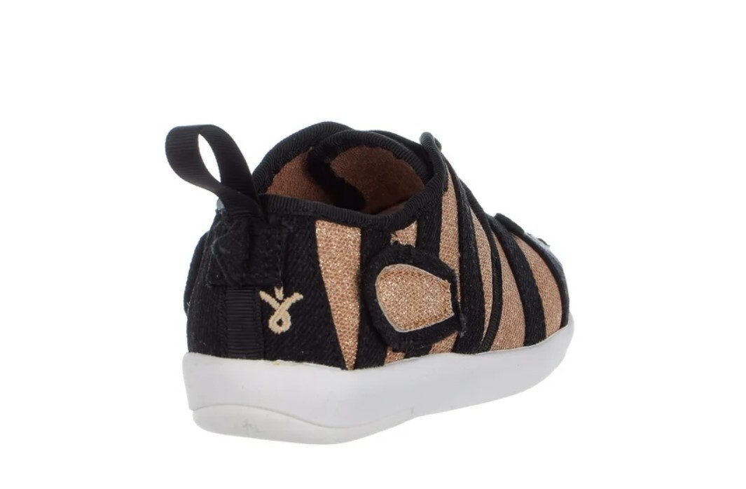 Emu Australia Butterfly Canvas Sneaker K11471-GOLD Kids Brand New