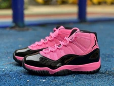 Air Jordan 11 Retro "CT8012-500" black pink men's casual shoes⭐