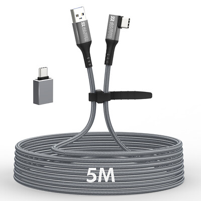 5M Stromkabel USB 3.0 Gen1 Typ A auf C Adapter für Quest 2/Pico Neo2/Neo3 VR