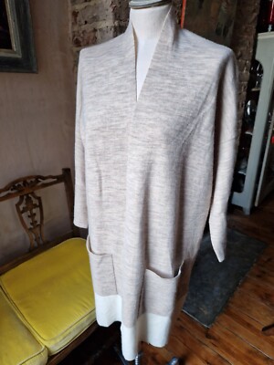 Eileen Fisher Merino Kaschmir Baumwolle Strick Cardigan Jacke