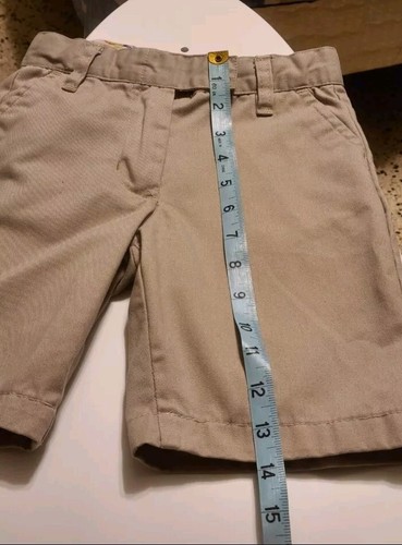 U.S Polo Assn uniform shorts khaki girls Pre-Owned Size 6 - Picture 4 of 7