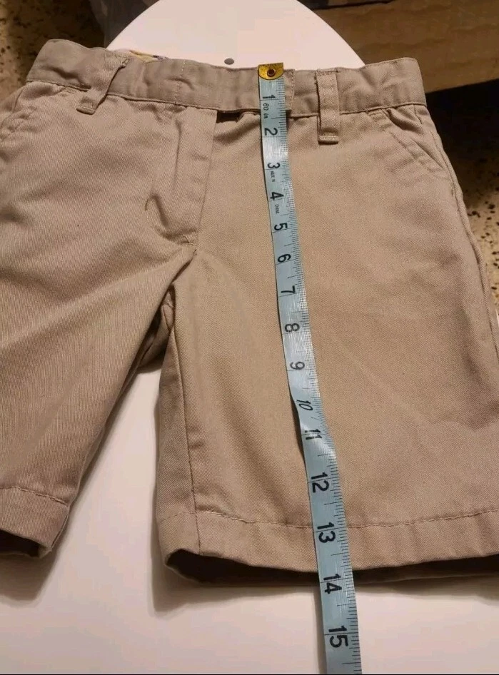 U.S Polo Assn uniforme pantalones cortos caqui niñas usado talla 6 Foto 4 de 4