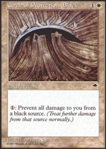 Circle of Protection: Black LP, English MTG Tempest - Picture 1 of 1