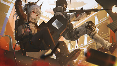 Anime Girls Arknights Liskarm Arknights Kirino Ttk  Gaming Mat Desk 51099