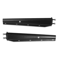 30'' Black Spring Loaded Mud Flap Hanger 2-1/2'' Bolt Spacing for Semi Trucks