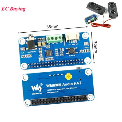 Raspberry Pi 4B/3B+ WM8960 Audio Module Development Expansion Board