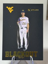 JD COSTANZO 2025 Onit West Virginia Baseball Gold Blackout Insert BL-3 WVU