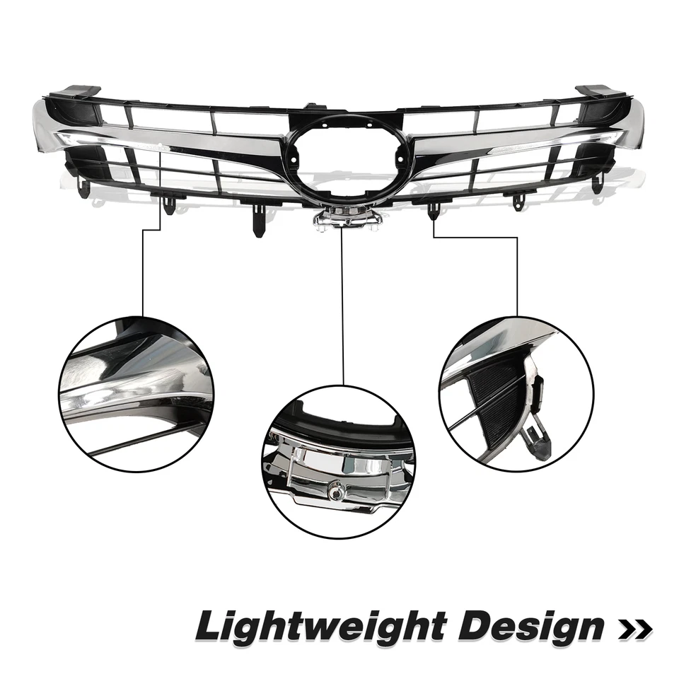 Juego de parachoques delantero parrilla inferior superior SE XSE para Toyota Camry 2015 2016 2017 Foto 3 de 4