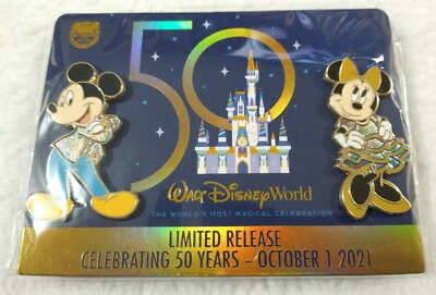 disney world 50th anniversary pin limited Release Movie Insider *NIP*