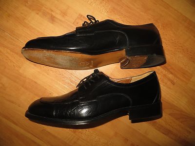Baldini Made In Italy Mens Black Calf Leather Oxford Dress  display picture 2