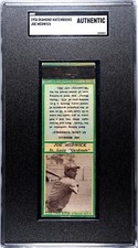 1936 Diamond Matchbooks DUCKY MEDWICK St. Louis Cardinals SGC AUTHENTIC *Green*