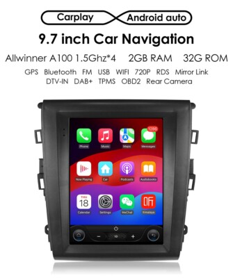 Für Ford Mondeo MK5 2013-2018 Android 13 Autoradio GPS Navigation CarPlay 2+32GB