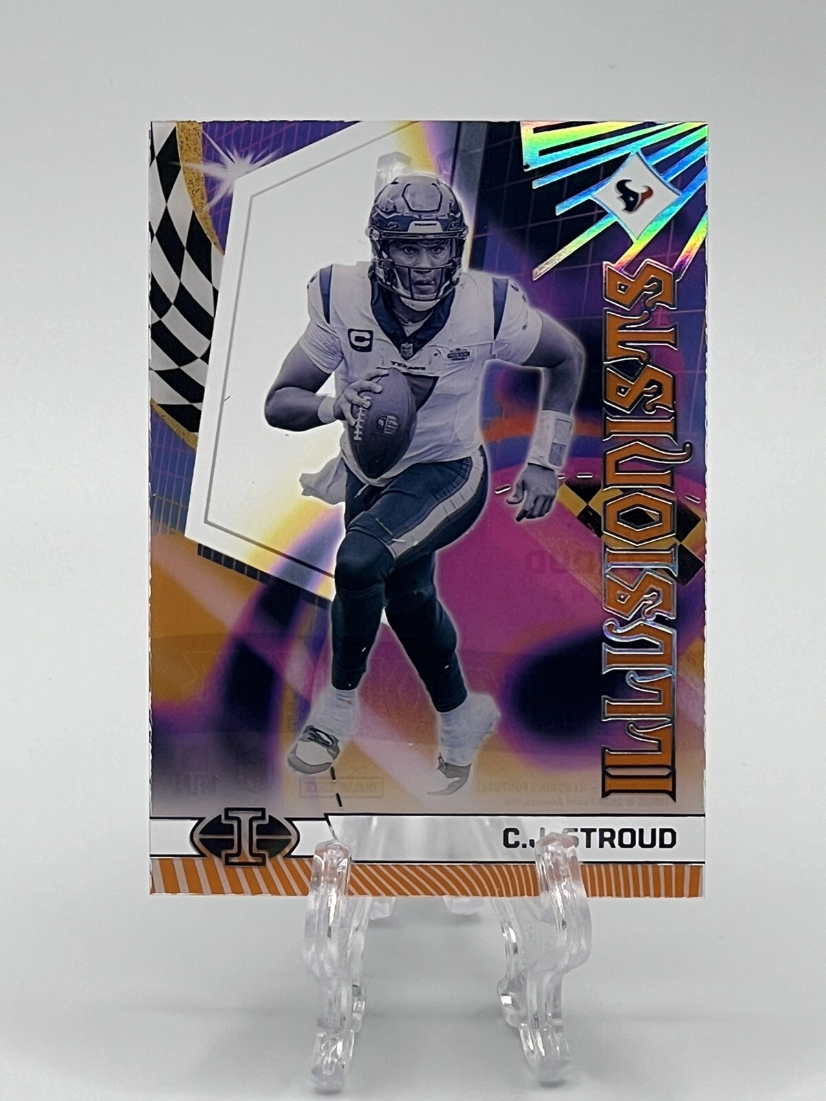 2023 Panini Illusions CJ STROUD RC ORANGE ILLUSIONISTS SP ROOKIE #13 Texans