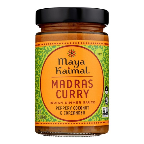 Maya Kaimal Madras Curry Simmer Sauce - Case of 6 - 12.5 oz.
