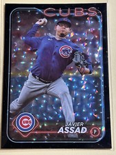 JAVIER ASSAD - 2024 Topps Series 2 Black Foil Super Box Exclusive #354 Cubs