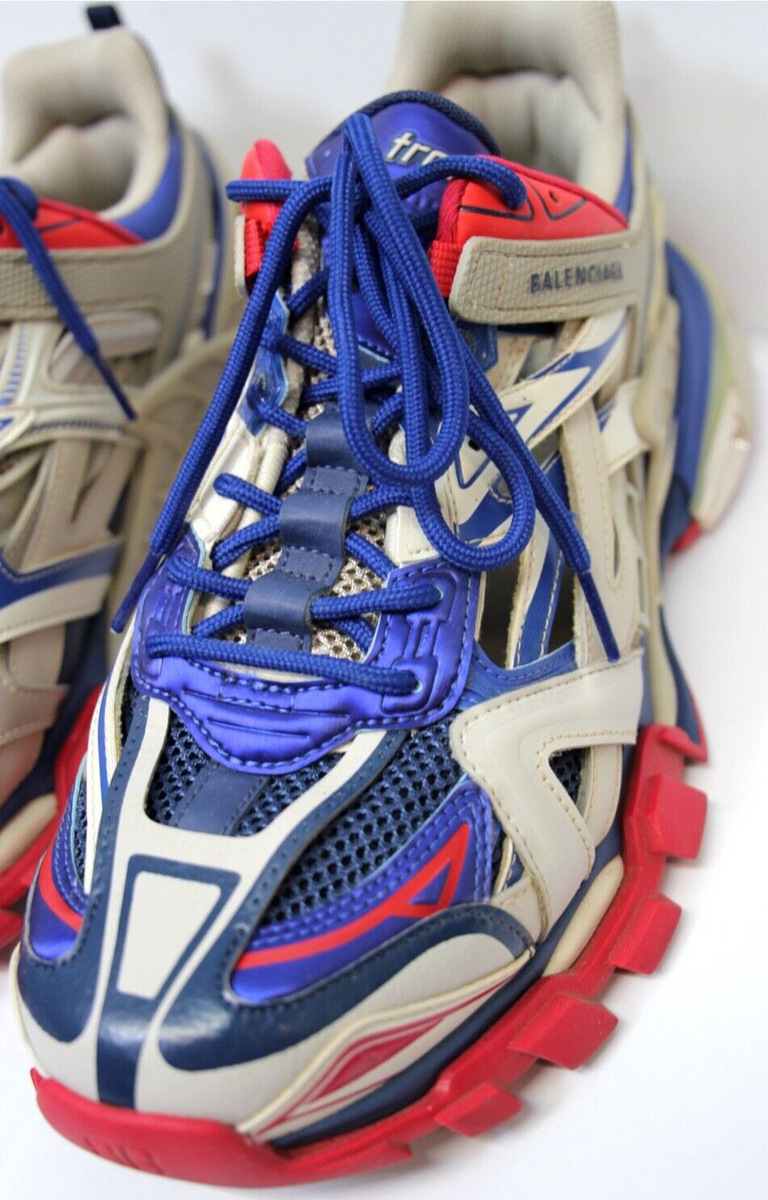 Balenciaga Track 2 Sneakers White Blue Red Mens Size 11 Balenciaga Track 2 Sneakers White Blue Red Mens Size 11