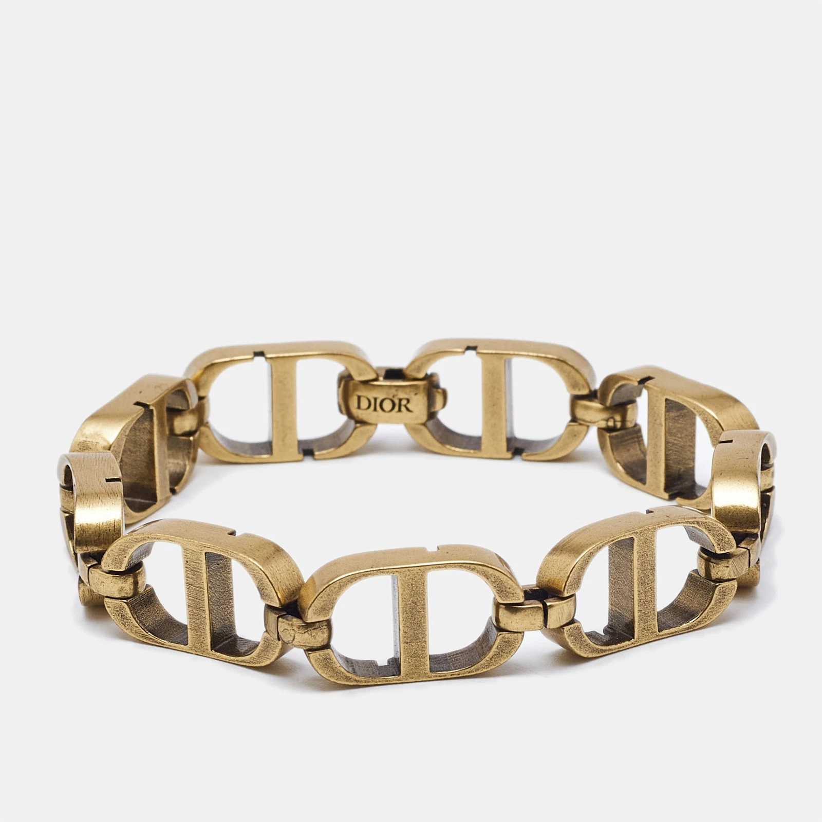 Bracelet à maillons Dior CD ton or