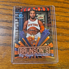 Jalen Brunson 2026 Bowman Chrome Brunson’s Big Apple Collectibles! HS-11 Knicks