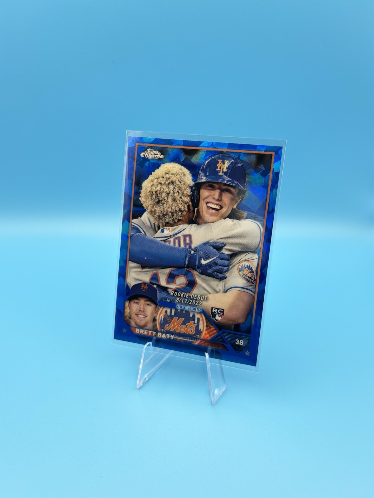 2023 Topps Chrome Update Series Sapphire Edition - Rookie Debut Brett Baty (RC)