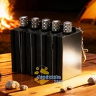 5 PCS Waterproof & Windproof Permanent Match Lighter, Strike Keychain Survival