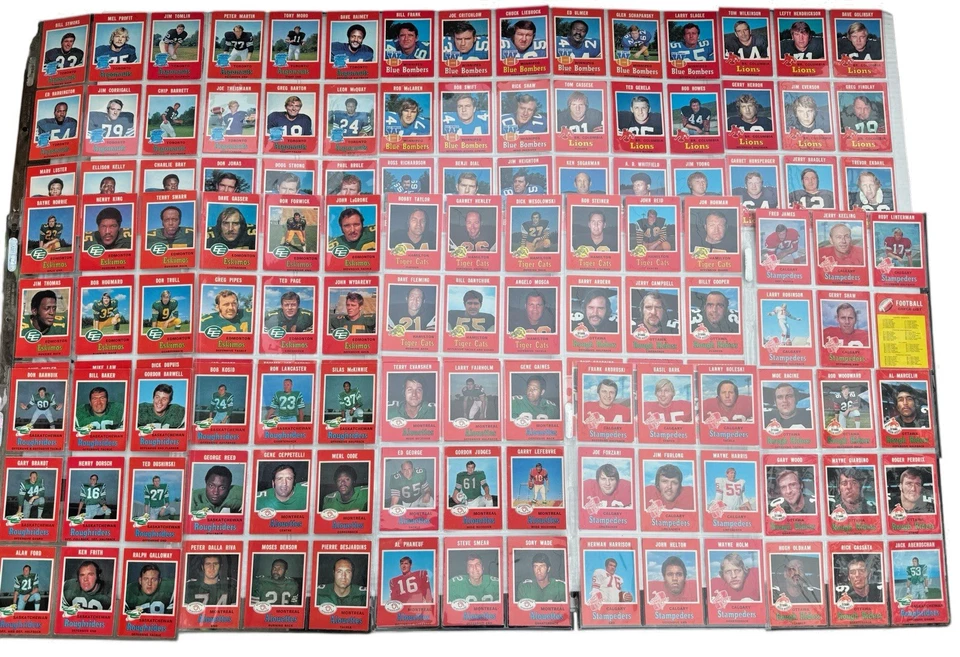 1971 Topps CFL Football Vintage 132 Card Complete Set Joe Thiesmann Rookie EX-NM - Image 2 of 4