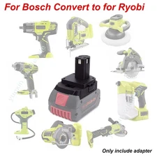 Converter for Bosch 18V Battery BAT609 BAT612 to for Ryobi 18V Battery Adapter