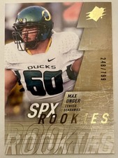 2009 SPx Rookies Max Unger #184 /799 (RC) Seattle Seahawks