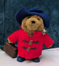 Paddington Bear Toy Red Coat Blue Hat Wellies Boots Suitcase P.B 2008