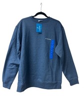Sweatshirt Men's Columbia Pullover Crewneck Blue Heather Large New Gift Fleece