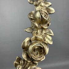 Antique VTG French Bronze Ornate Furniture Mount Ormolu Hardware Roses