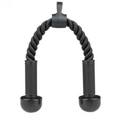 Tricep Rope Cable Attachment for Gym Rope Pull-Down Attachment with Rubber Ha...