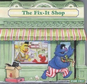 THE FIX-IT SHOP (123 SESAME STREET READ WITH ELMO) By Susan Hood - Hardcover VG+