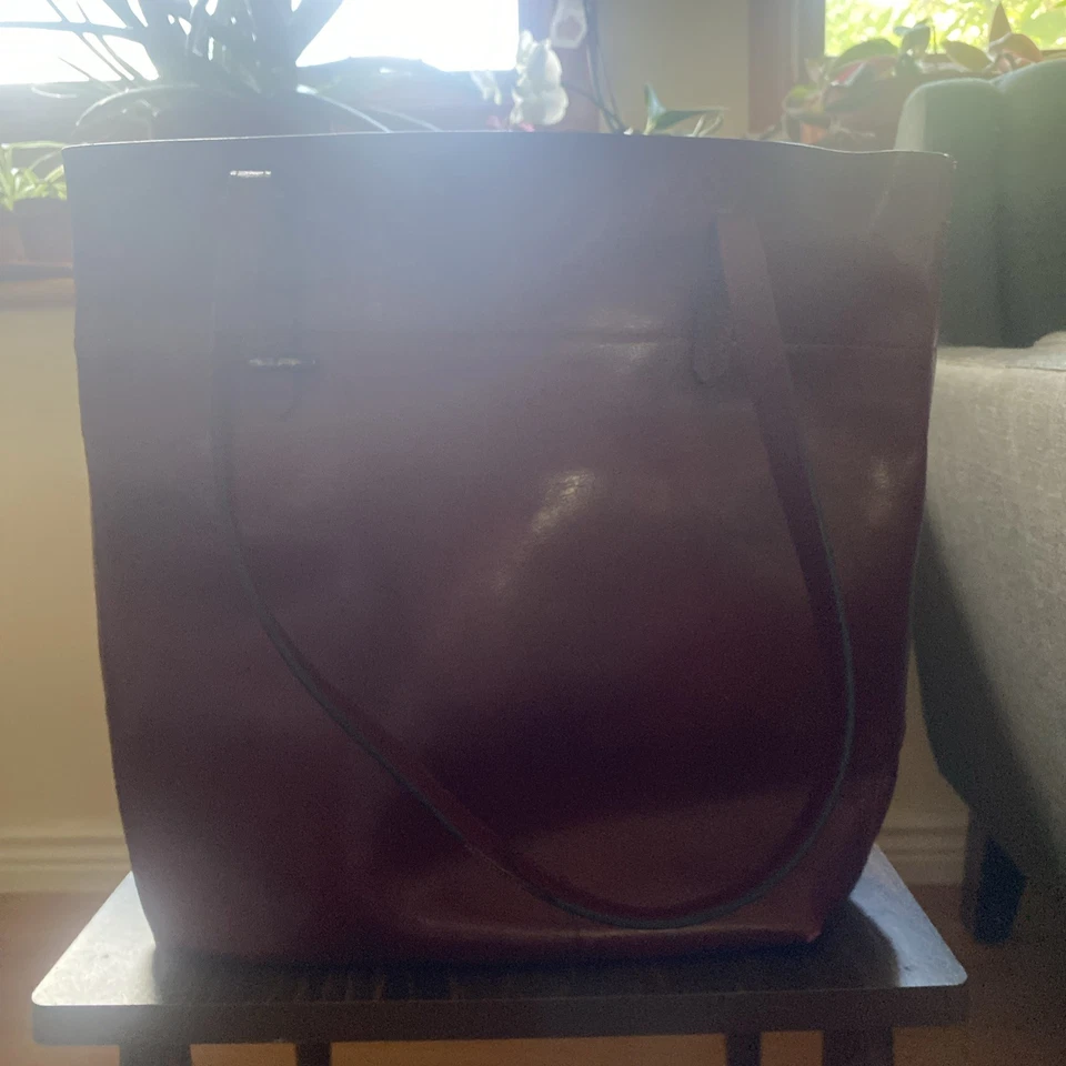 F-ZONE Women's Genuine Leather Tote Shoulder Bag Handbag - Image 4 of 4