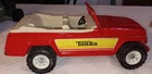 Vintage 1970s TONKA Red Jeepster Tires Pressed Steel USA Truck
