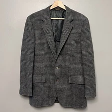 VTG Southwick Men’s Gray Houndstooth Print Blazer Tweed/Wool Multicolor Size 40R
