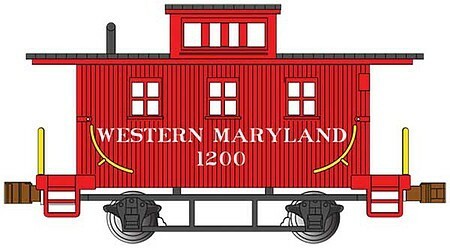 Bachmann 15755 N-Skala Old-Town Holz Bobber Caboose Western Güterwagen | Zustand: Neu