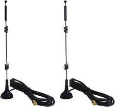 Dual Band Long Range Wifi Antenna 2-Pack , 9Dbi 2.4GHZ 5GHZ 5.8GHZ RP-SMA Conn