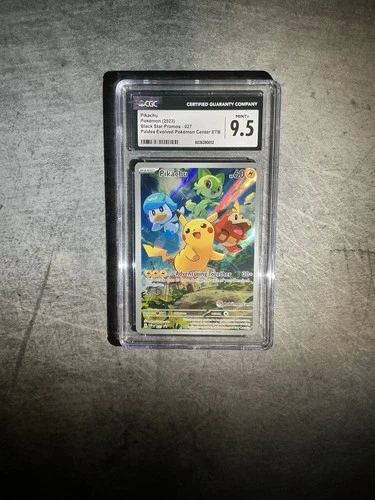 Pokémon Center Pikachu Promo Card SVPEN 027 S&V Paldea Evolved TCG CGC 9.5