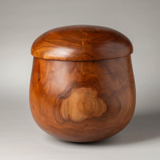 Les Pedersen Milo wood lidded Hawaiian Bowl