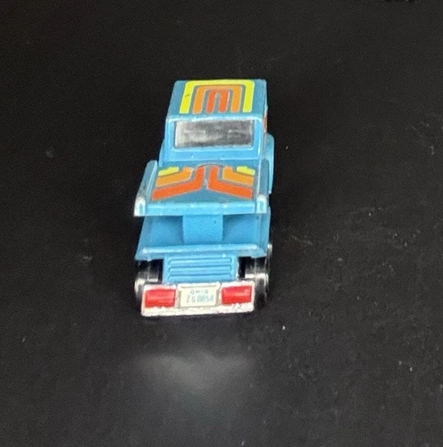 Kenner 1978 Fast 111’s Evil Eye Diecast Semi Truck Teal w/ Yellow Orange Tampo - Picture 4 of 6