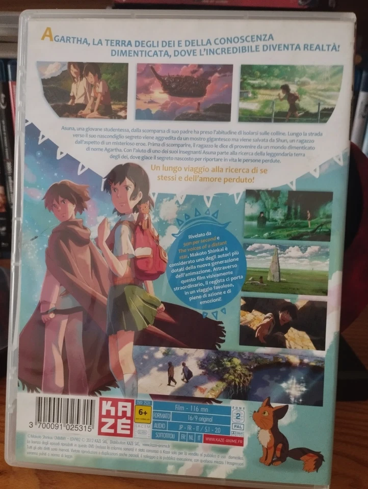 5 cm al secondo+In viaggio verso Agartha-Lotto dvd-Makoto Shinkai-Dvd anime - Immagine 2 di 4