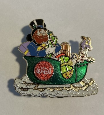 Disney Pin 87956 Figment Dreamfinder Holiday Christmas Sleigh WDI Le 250