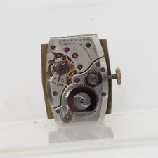 ELGIN DE LUXE GRADE 624, 17j WRIST WATCH MOVEMENT FOR REPAIR (BL)