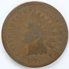 1873 Open 3 Indian Head Cent