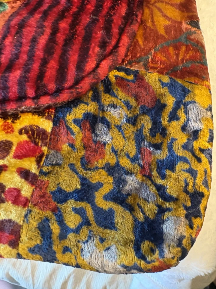 VTG  whimsigoth velvet purse Flaws- Minor Sewing Needed Boho Hippy Funky - Image 3 of 4
