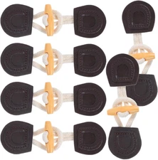 6 Pairs of Retro Toggle Buttons for Coats, Sweaters, and Wool Jackets, Wooden Ho