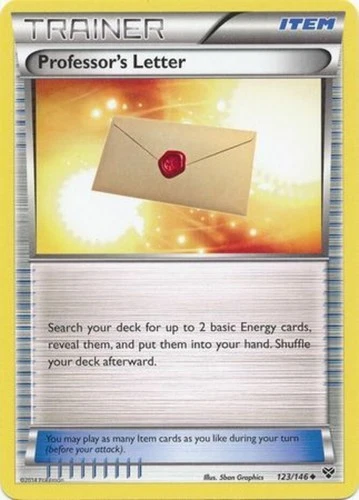 Professor's Letter - 123/146 - Uncommon (Near Mint) XY Base Set - Trainer - Item - product listing photo