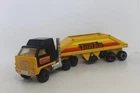 Vintage Tonka Diecast Yellow Bottom-Dump Trailer Truck Toy