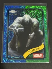 2024 Topps Chrome Marvel Ronan Blue & Green Shimmer Refractor /199