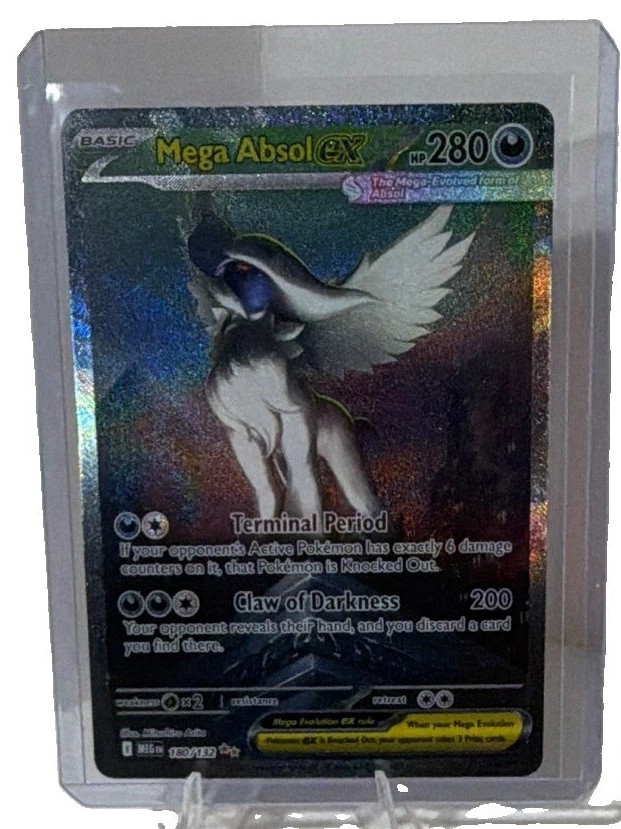 Pokemon TCG Mega Absol EX 180/132 ME01 Mega Evolution Holo Full Art 280HP
